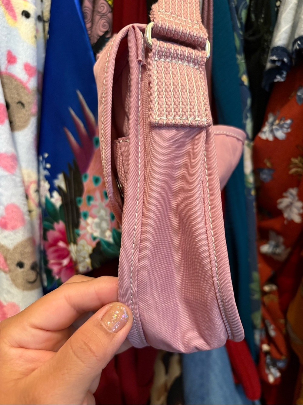Kipling | Small Finlay Crossbody Bag | Pink - Picture 8 of 16